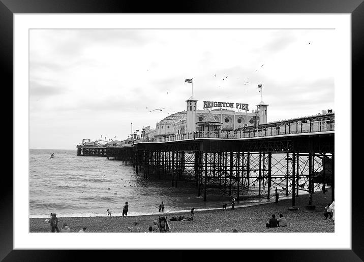 Brighton Pier Framed Mounted Print by anna collins