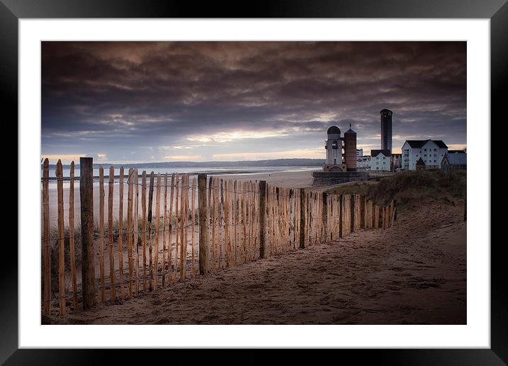 Swansea Marina Towers observatory Framed Mounted Print by Leighton Collins