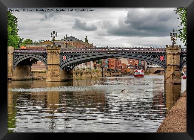 Skeldergate Bridge York Framed Print by Trevor Kersley RIP