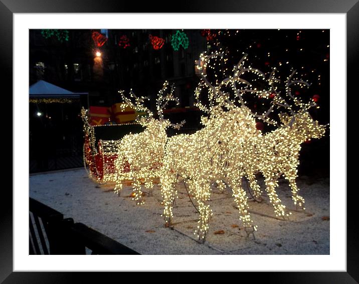 Christmas is Here 1 Framed Mounted Print by Eleanor McCabe