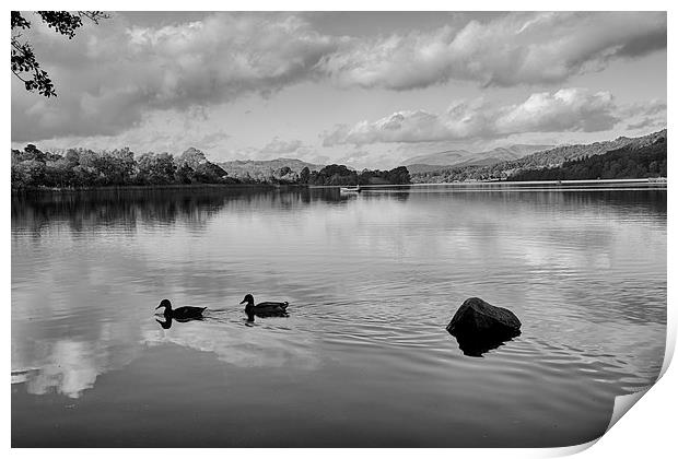 Esthwaite Water Print by Graham Moore