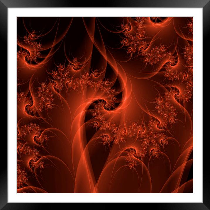 Burning Orange Twist Framed Mounted Print by Colin Forrest