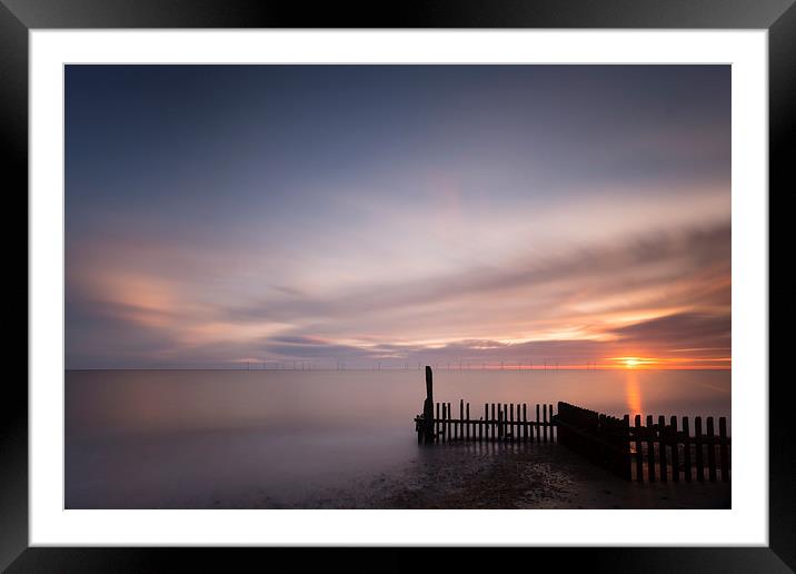 Winter Dawn Framed Mounted Print by Simon Wrigglesworth