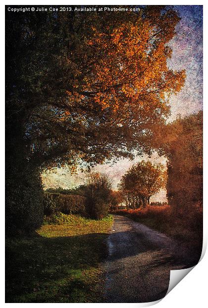 Little Barningham Road Print by Julie Coe