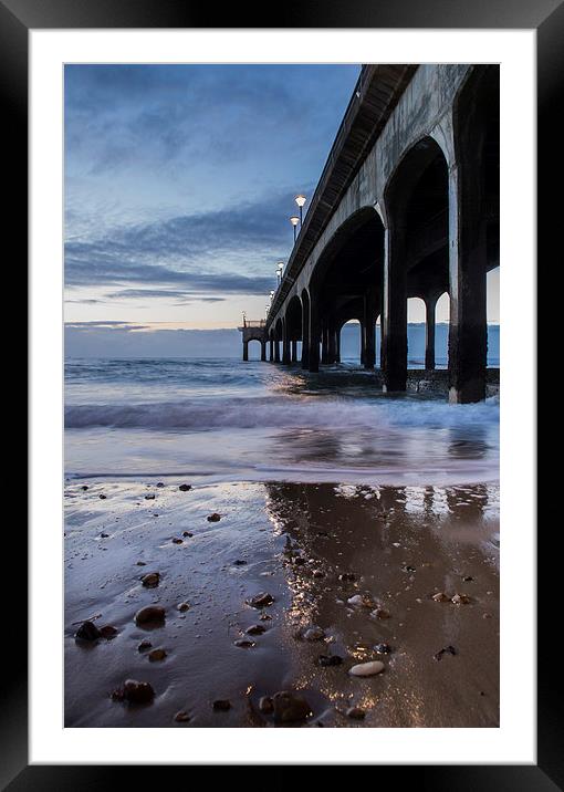 By the pier Framed Mounted Print by Phil Wareham