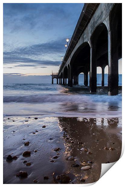By the pier Print by Phil Wareham