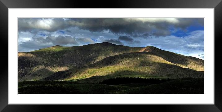 Mount Snowdon Framed Mounted Print by Kevin OBrian