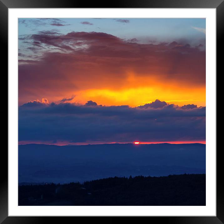 Tuscan Sunset Framed Mounted Print by Andy McGarry