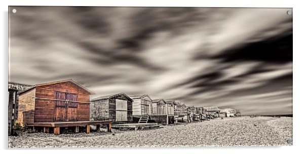 Beach huts Acrylic by Thanet Photos