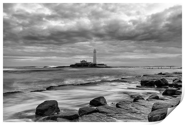 St Marys Lighthouse Print by Andy Redhead