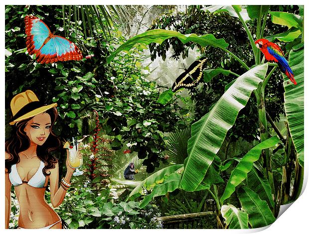 Jungle Cocktail Print by John Ellis