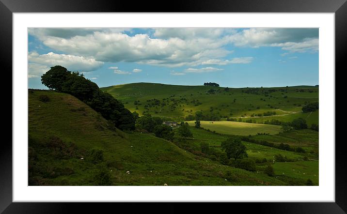 Countryside of Hartington Framed Mounted Print by malcolm fish