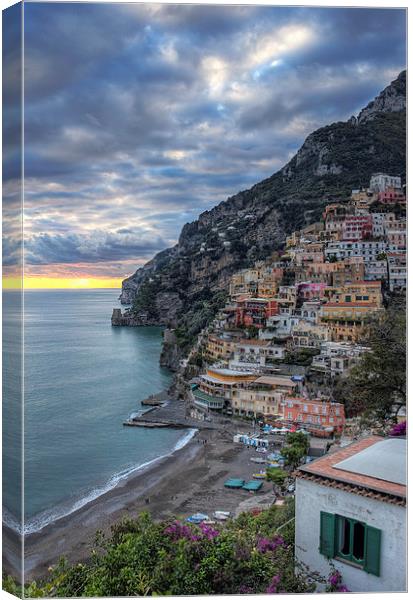 Positano Amalfi Coast Canvas Print by Robert Pettitt