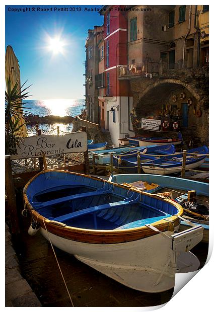 Port of Riomaggiore Print by Robert Pettitt