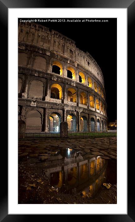 The Coliseum Framed Mounted Print by Robert Pettitt
