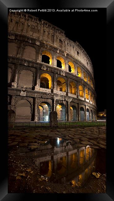The Coliseum Framed Print by Robert Pettitt
