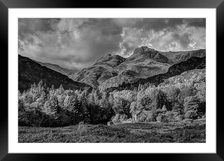 The Langdale Pikes Framed Mounted Print by Graham Moore