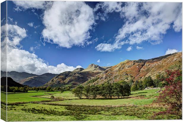 The Langdale Pikes Canvas Print by Graham Moore