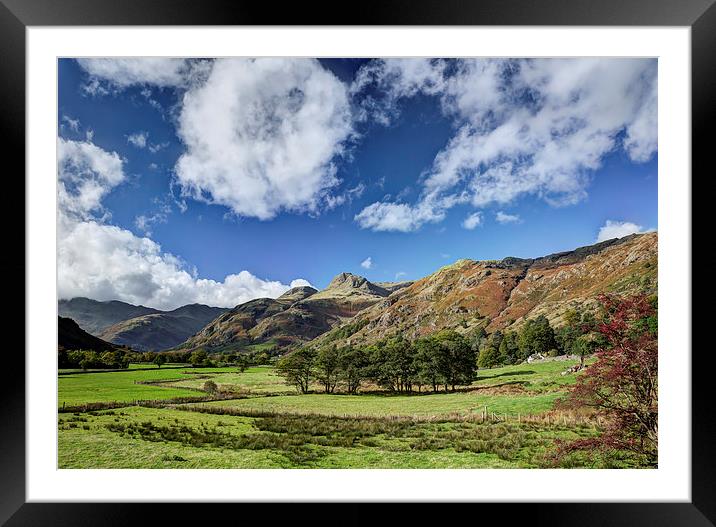 The Langdale Pikes Framed Mounted Print by Graham Moore