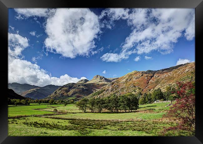 The Langdale Pikes Framed Print by Graham Moore
