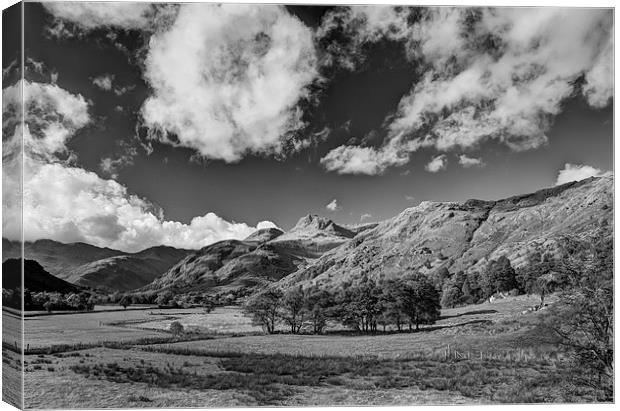 The Langdale Pikes Canvas Print by Graham Moore