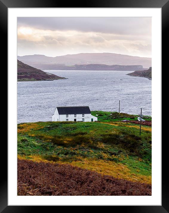 Isle of Skye Cottage, Scotland, UK Framed Mounted Print by Mark Llewellyn