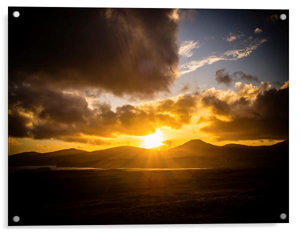 Isle of Skye Sunset, Scotland, UK Acrylic by Mark Llewellyn