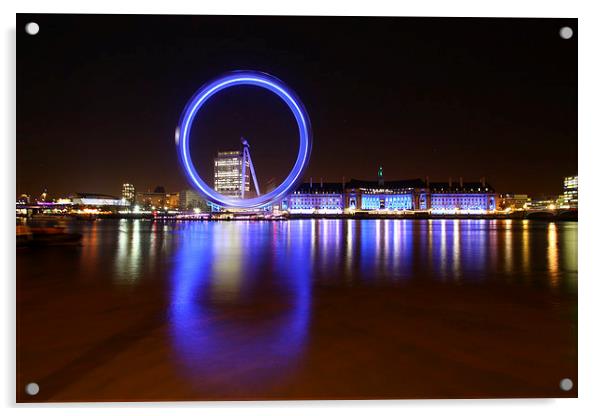London Eye Acrylic by Graham Custance