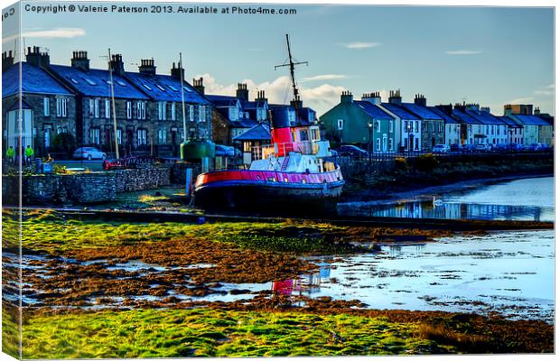 Harbour Street Canvas Print by Valerie Paterson