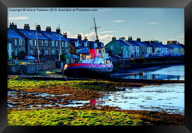 Harbour Street Framed Print by Valerie Paterson