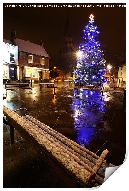 Christmas in Dunstable Print by Graham Custance