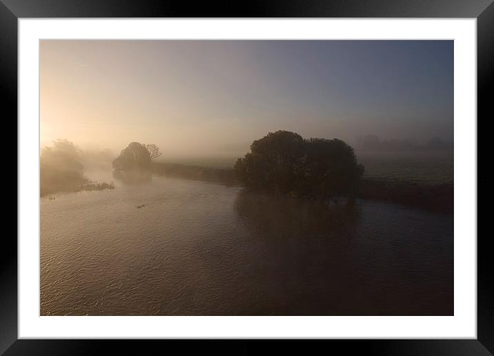 River Stour at Sunrise Framed Mounted Print by Paul Brewer
