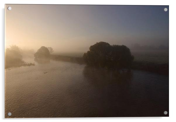 River Stour at Sunrise Acrylic by Paul Brewer