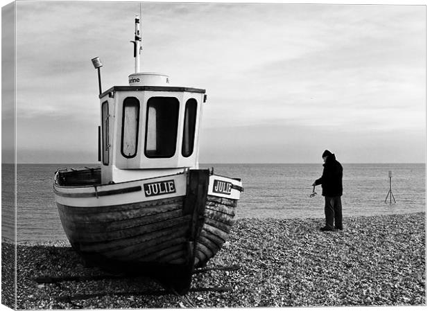 Fisherman and Julie Canvas Print by Paul Tremble