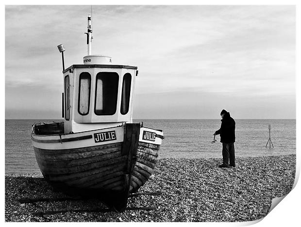 Fisherman and Julie Print by Paul Tremble