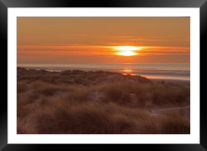 Setting Sun Framed Mounted Print by Roger Green