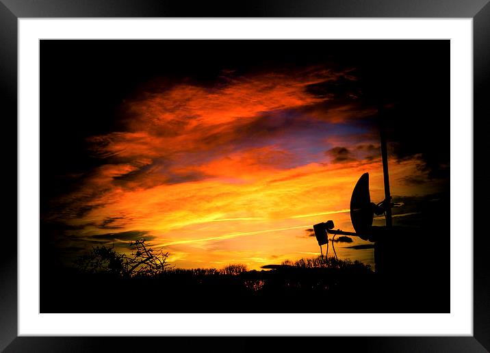 Sky at night Framed Mounted Print by paul barton