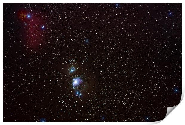 Orion Nebulae Print by David Maclennan