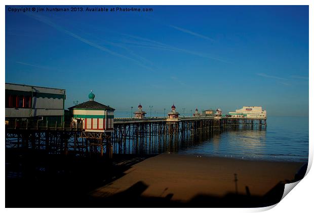 Pier view Print by jim huntsman