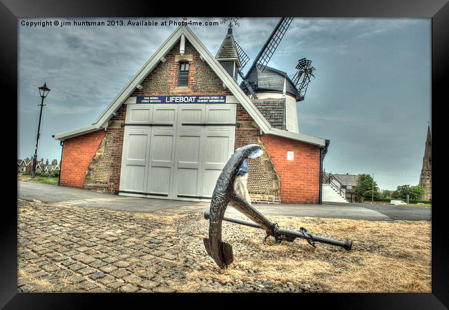 Lifeboat Centre Framed Print by jim huntsman