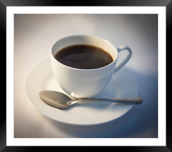 BLACK COFFEE Framed Mounted Print by David Pacey