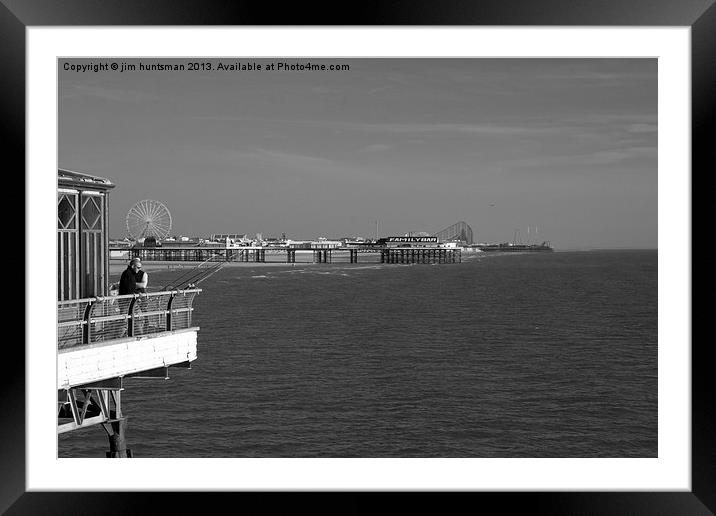 Blackpool,pier view Framed Mounted Print by jim huntsman