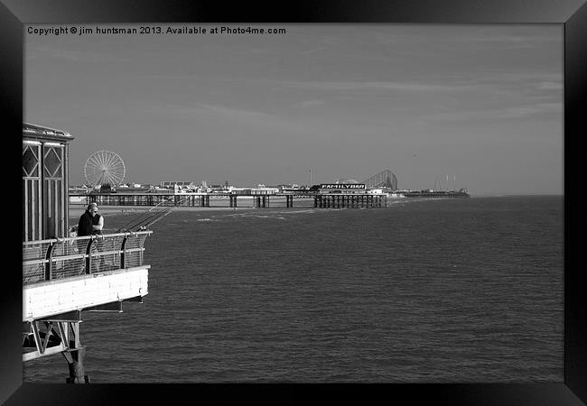 Blackpool,pier view Framed Print by jim huntsman