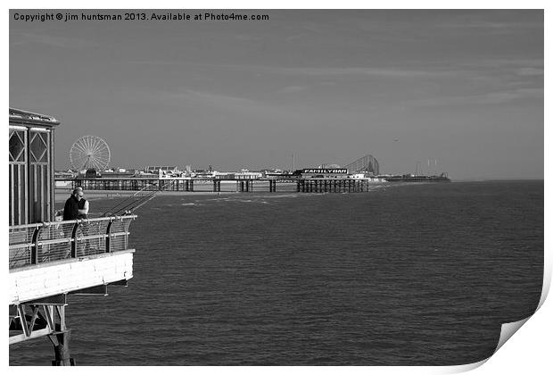Blackpool,pier view Print by jim huntsman