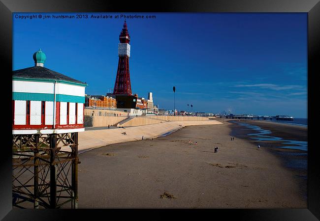 Blackpool,North pier view Framed Print by jim huntsman
