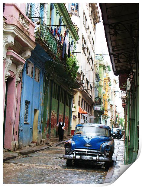 Downtown Havana Print by Lindsay Parkin