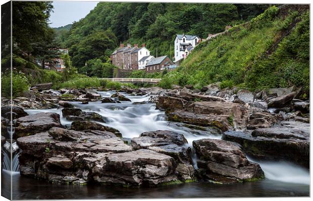 Lynmouth a timeless town Canvas Print by Andrew Pettey