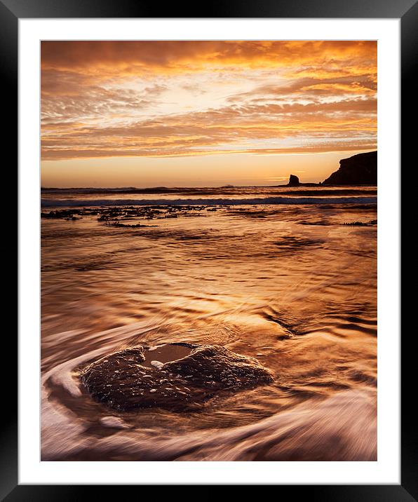 Black Nab Sunrise Framed Mounted Print by Andy Redhead