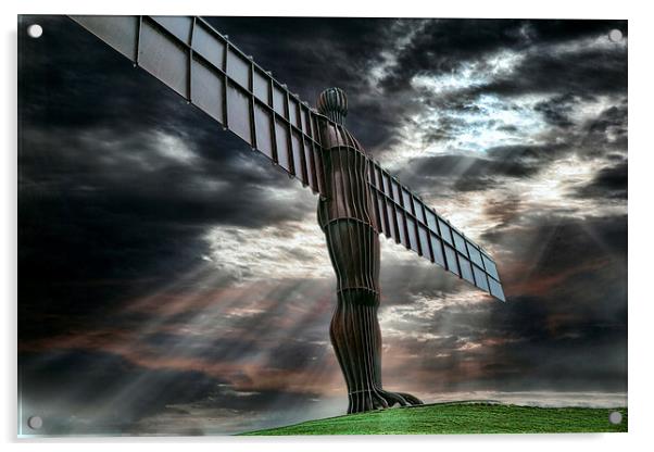 Angel of the north Acrylic by Graham Moore