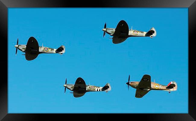 Remembrance Day Flypast Framed Print by Barry Burston